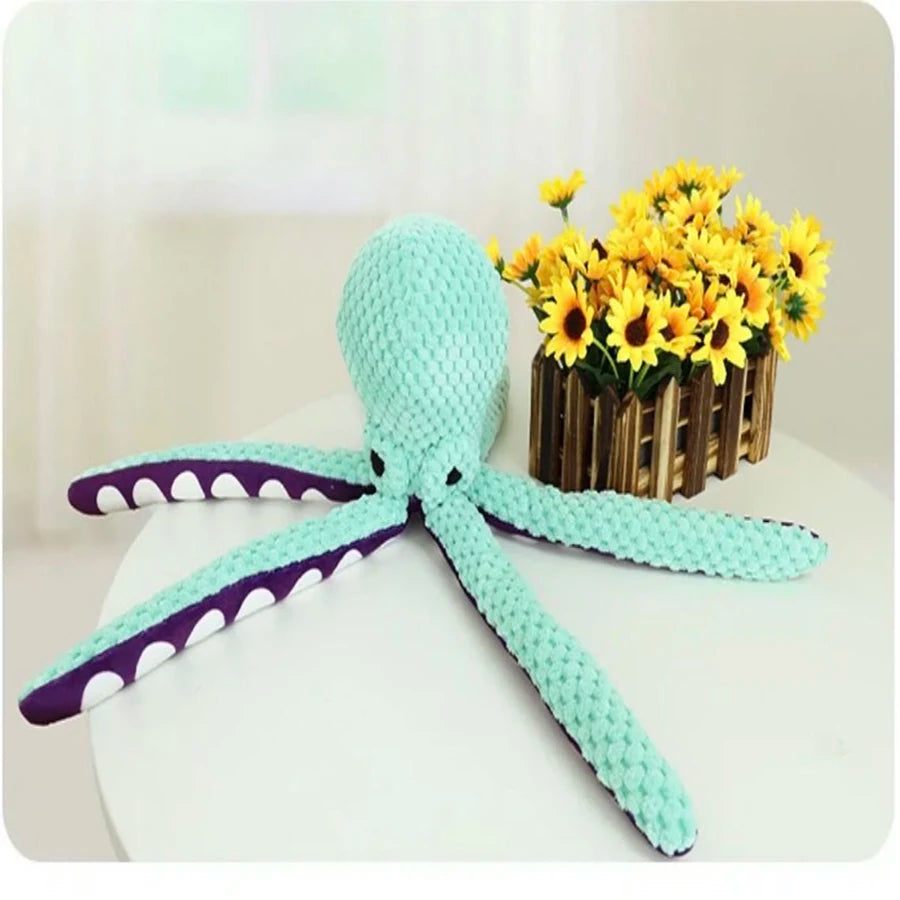 Squeaky Plush Octopus
